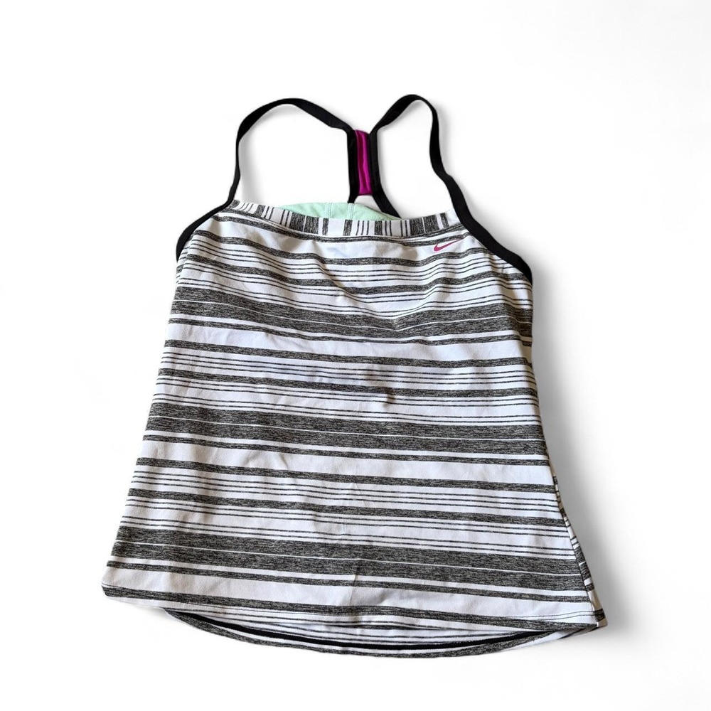 Y2K Nike white tank top size 12 Large swim workout tank